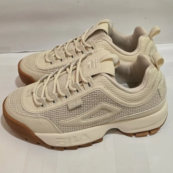 Fila Womens Disruptor 2 Woven Lace Up Athletic Sneakers - Picture 2 of 8